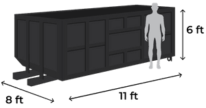 15-Yard Dumpster dimensions